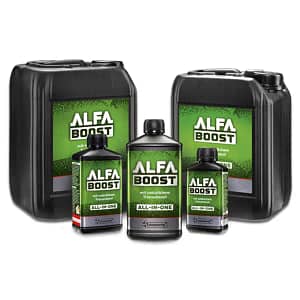 Flasche Alfa Boost organischer Wachstumsbooster und Bodenverbesserer in verschiedenen Größen